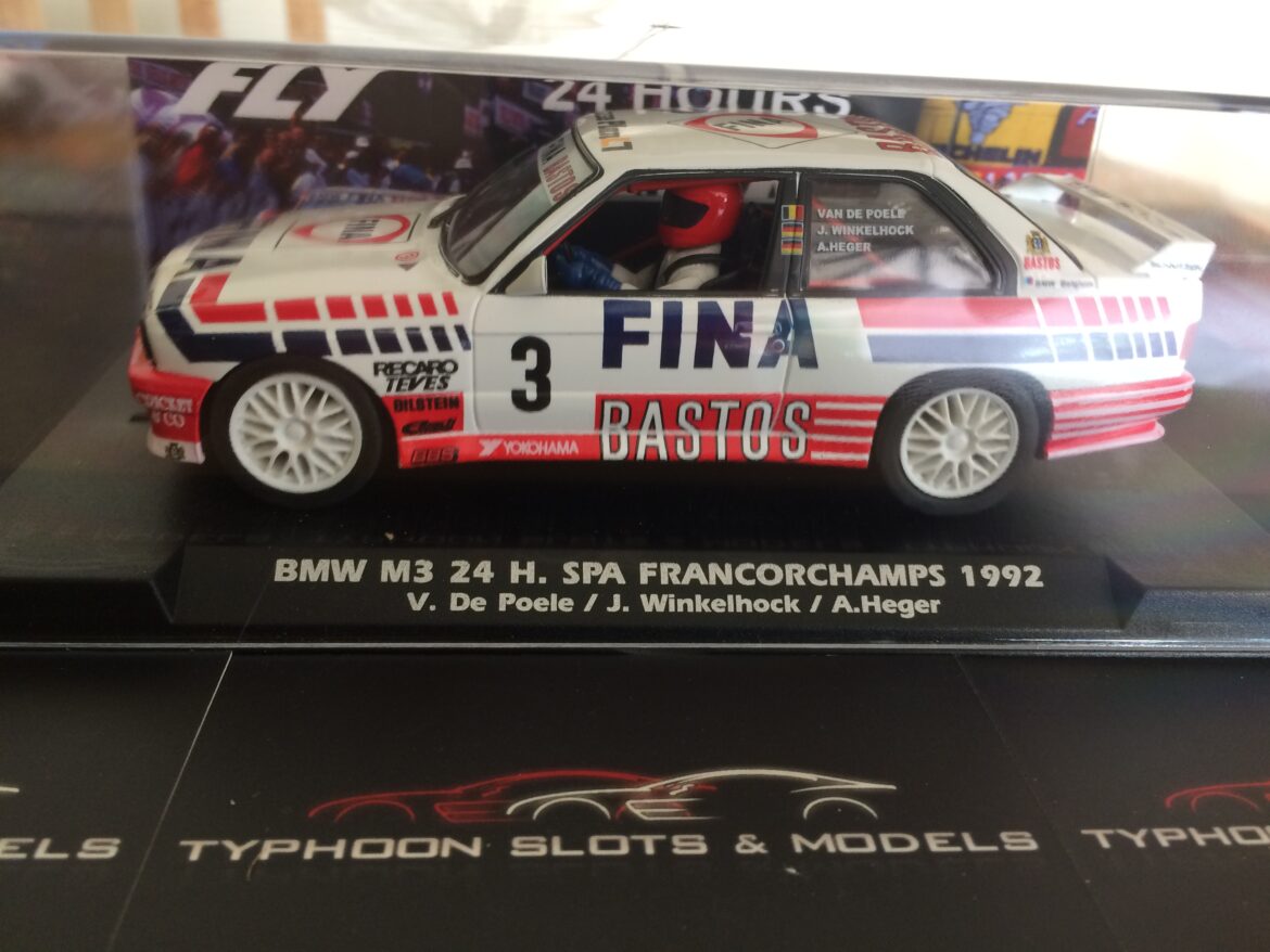 Slot Voiture 1/32 FLY MODEL CAR  BMW M3 E30 24H Spa 1988