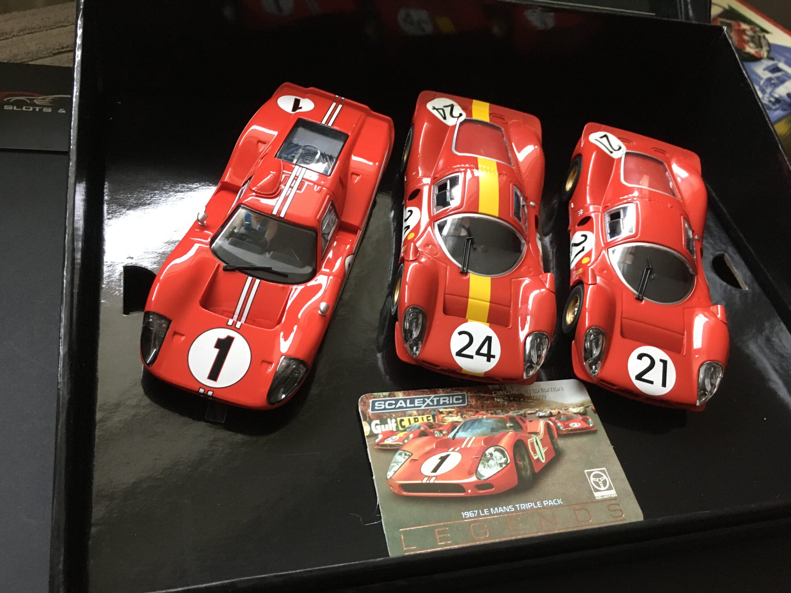 C3892A Scalextric Legends Ferrari and Ford GT Le Mans 1967 C3892A Scalextric Car Box Set C3892A New Boxed