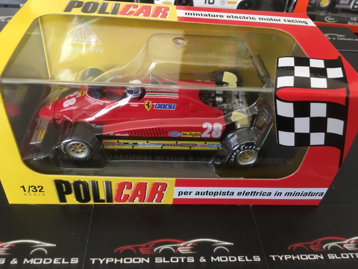CAR09a Policar Ferrari 126C CAR09a New & Boxed Policar Slot Car CAR09a Typhoon Slots