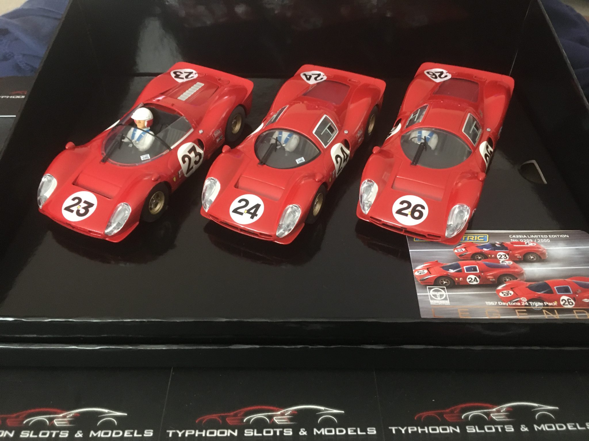 C4391a Scalextric Ferrari Triple Pack 24h Daytona 1967 Scalextric