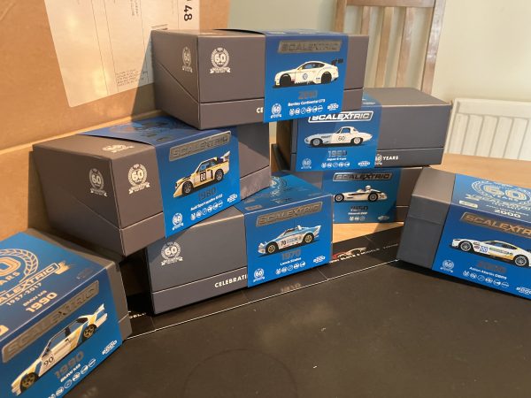 Scalextric 60th Anniversary 7 Car Collection – Limited Edition – New & Boxed – Scalextric Car Bundle